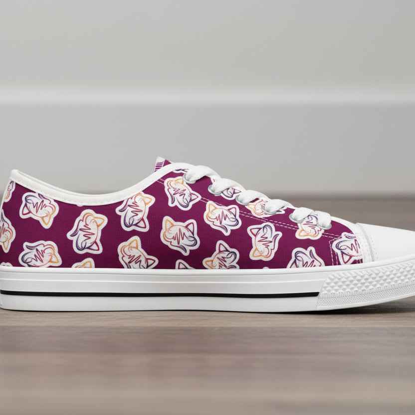 Neurostrong Stride Cat Women'sLow-Top Sneakers