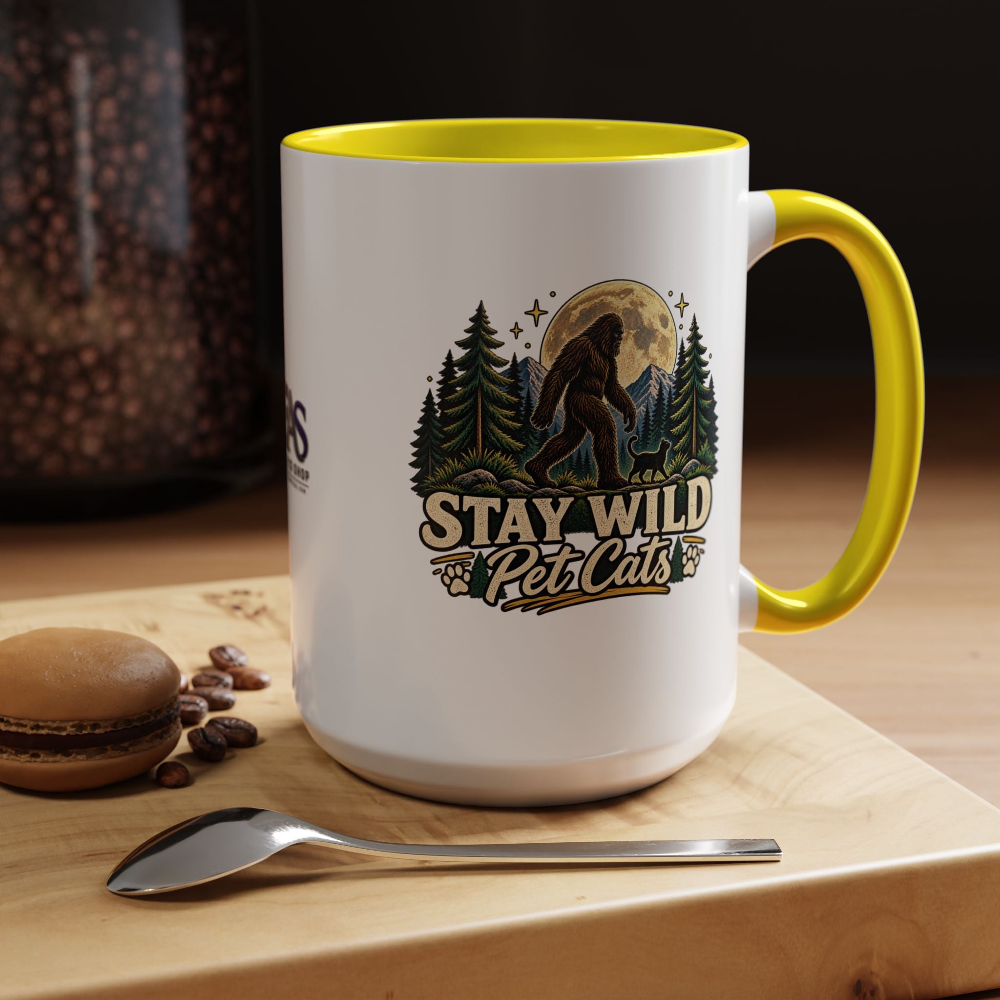 Stay Wild Pet Cats Sasquatch Accent Mug