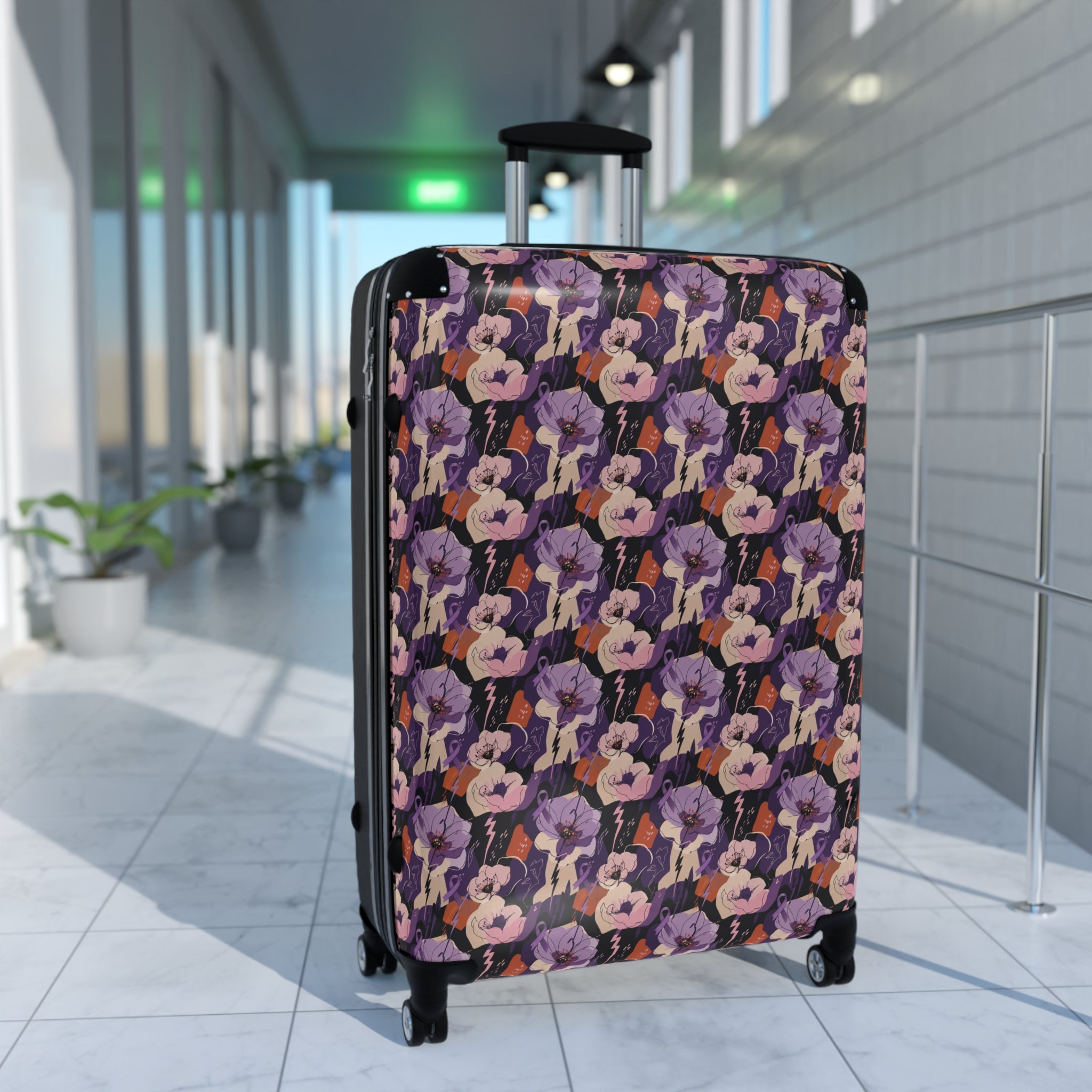 Electric Bloom Epilepsy Awareness Hard-Shell Suitcase