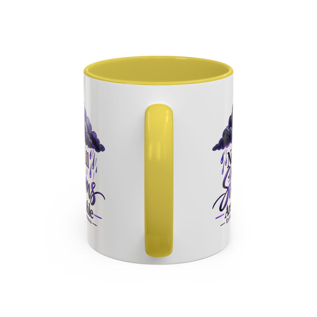 Not All Storms Are Visible Epilepsy Awareness Mug | Purple Storm Cloud Coffee Cup (11oz/15oz)