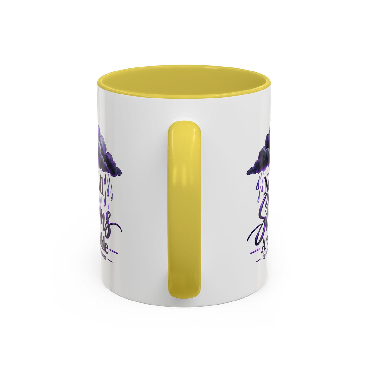 Not All Storms Are Visible Epilepsy Awareness Mug | Purple Storm Cloud Coffee Cup (11oz/15oz)