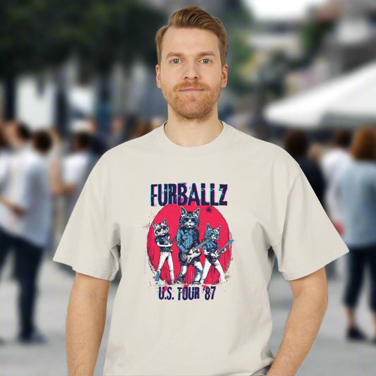 Furrballz Vintage 80s Style Graphic Band Tee