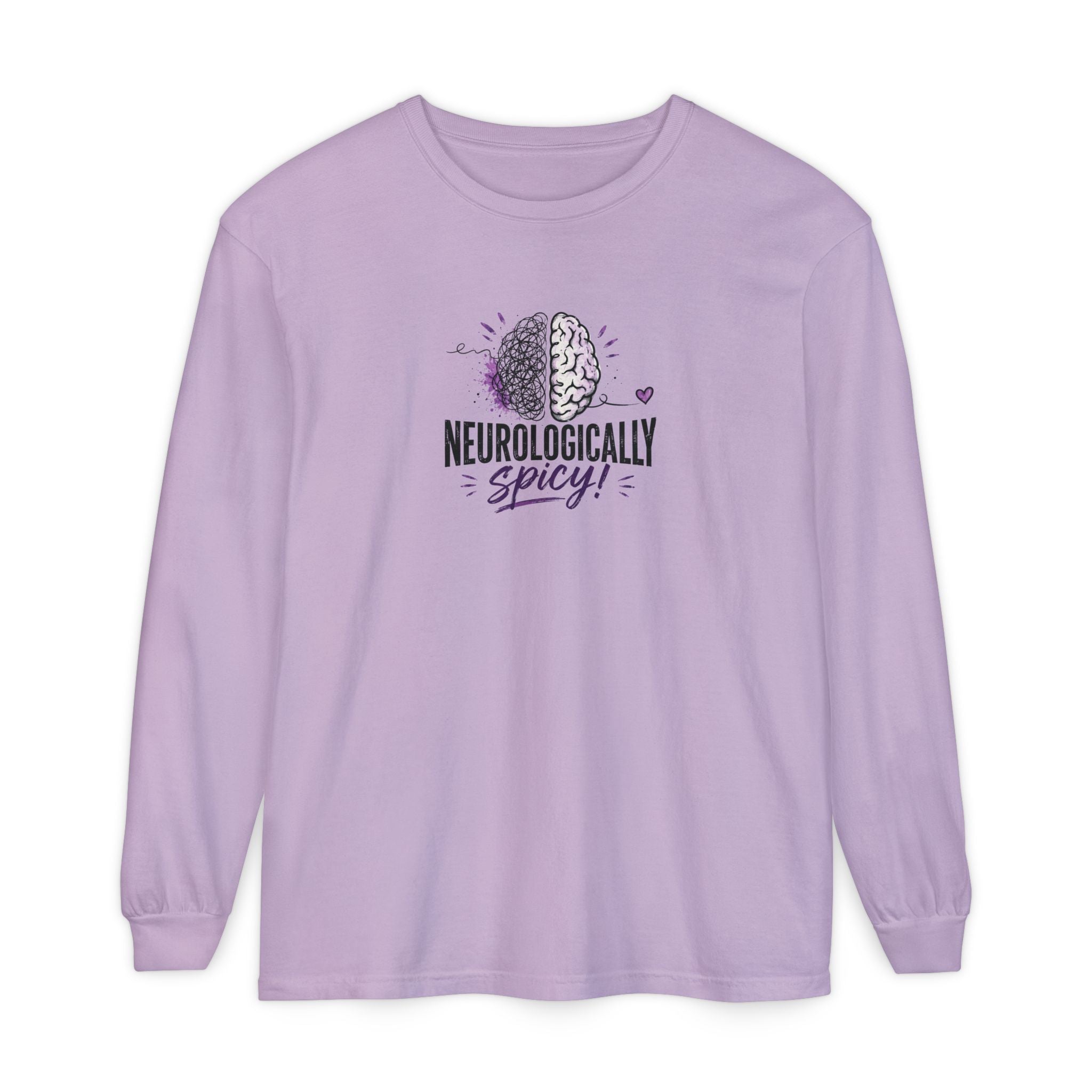 Neurologically Spicy Epilepsy Awareness Garment-Dyed Long Sleeve Shirt