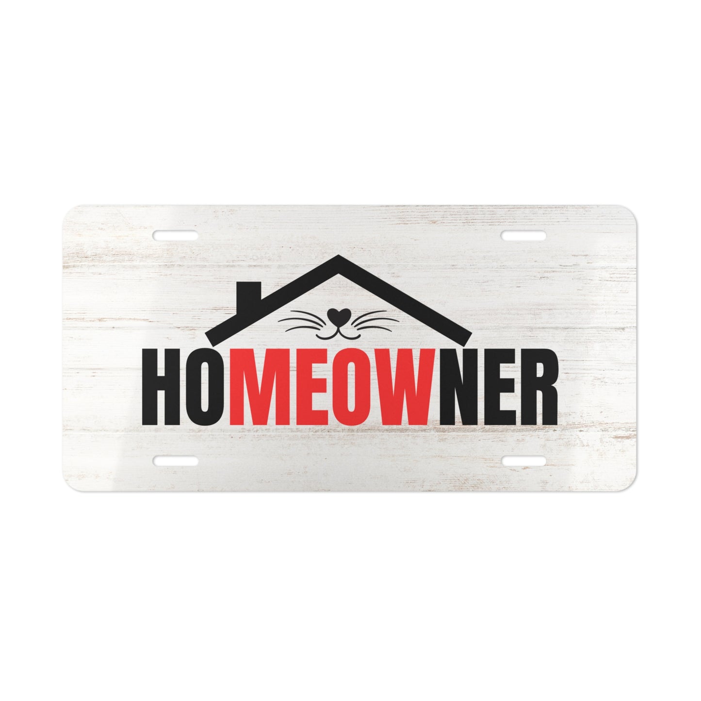 Custom Homeowner Vanity Plate - Fun Cat Design for Pet Lovers