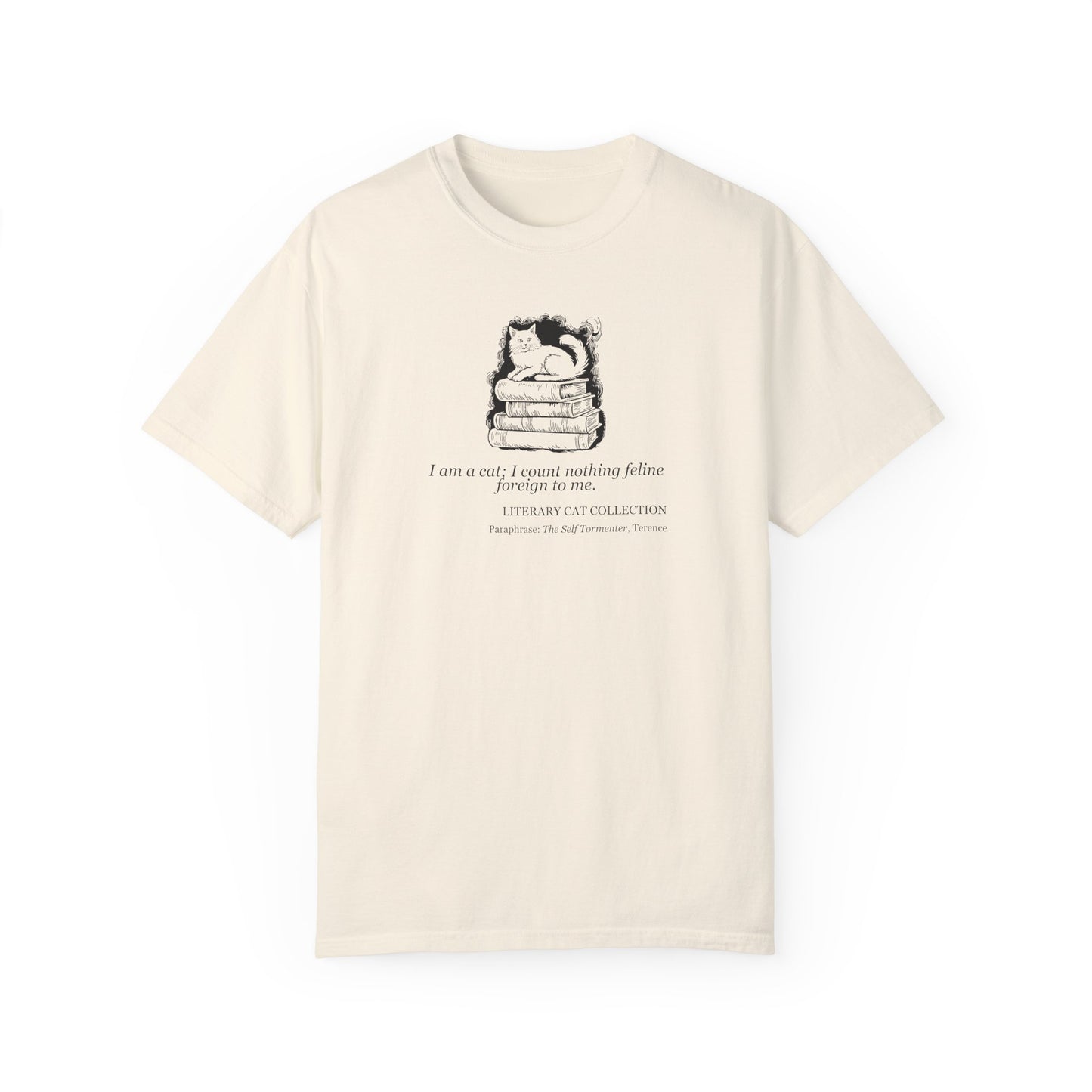 Literary Cat Unisex T-Shirt - The Self Tormenter