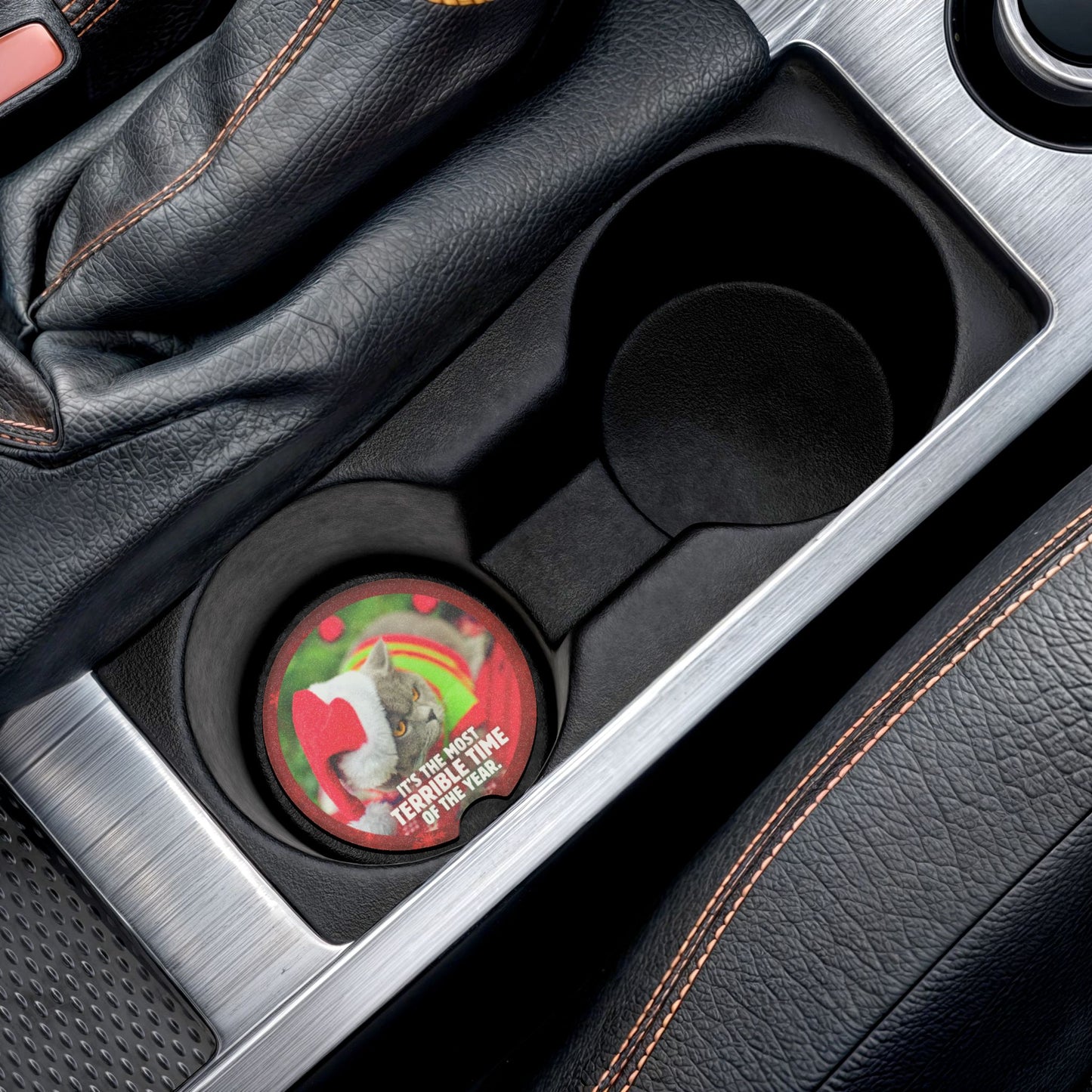 Most Terrible Time Soapstone Car Coaster