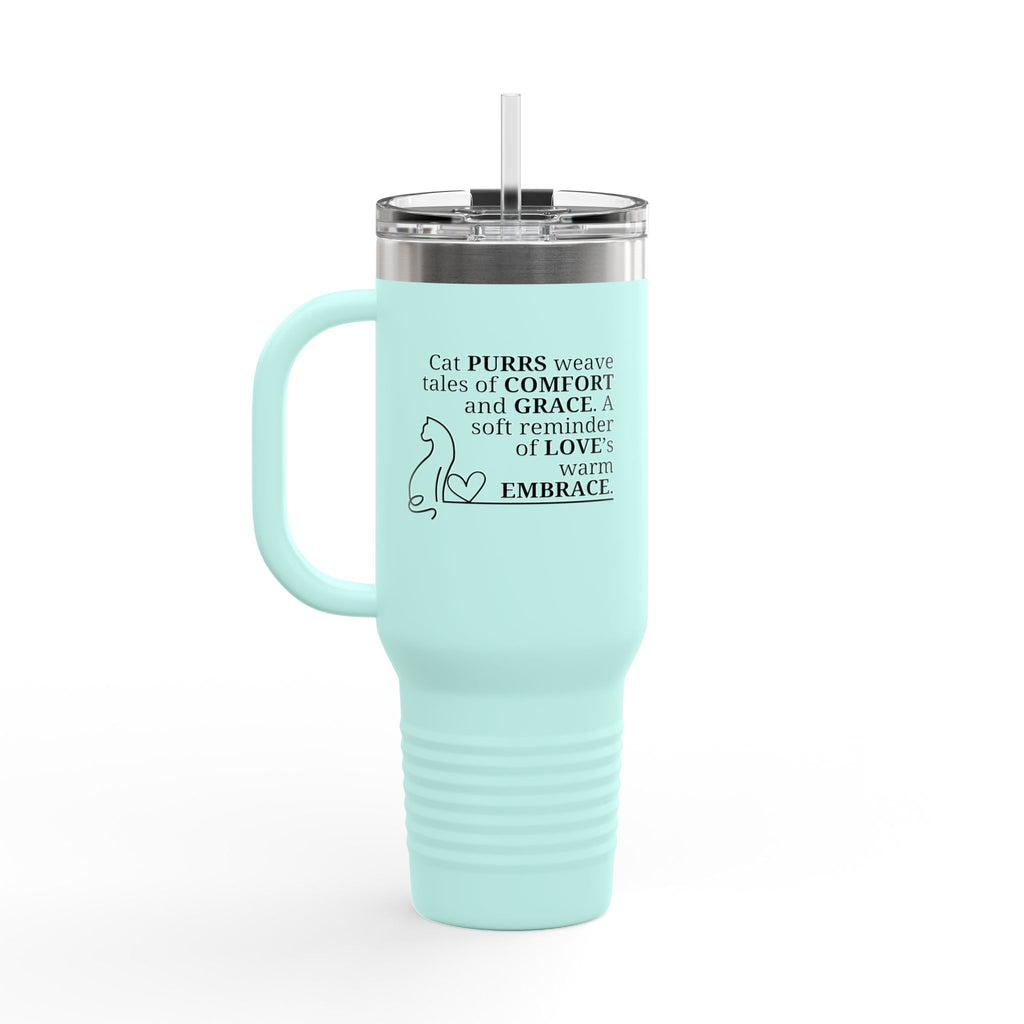 Cat Purrs Insulated Travel Mug, 40oz