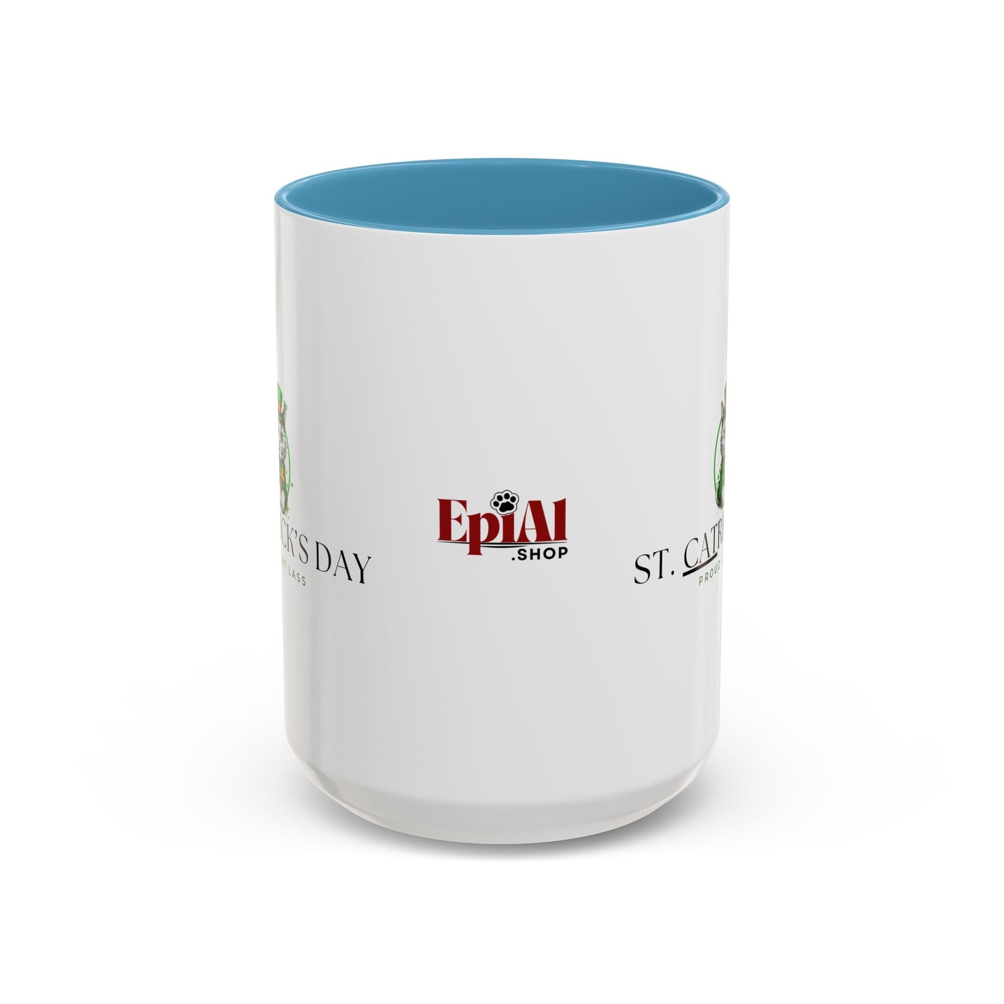 St. Patrick's Day Cat Coffee Mug - Proud Cat Lass Design Printify