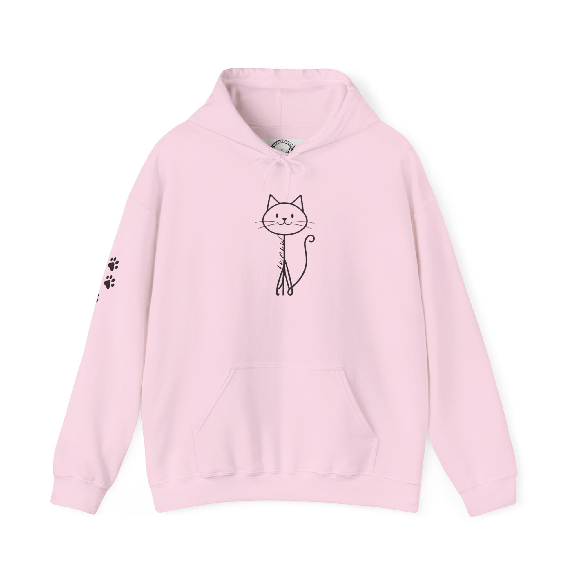Cozy Stick Cat Lover Hoodie