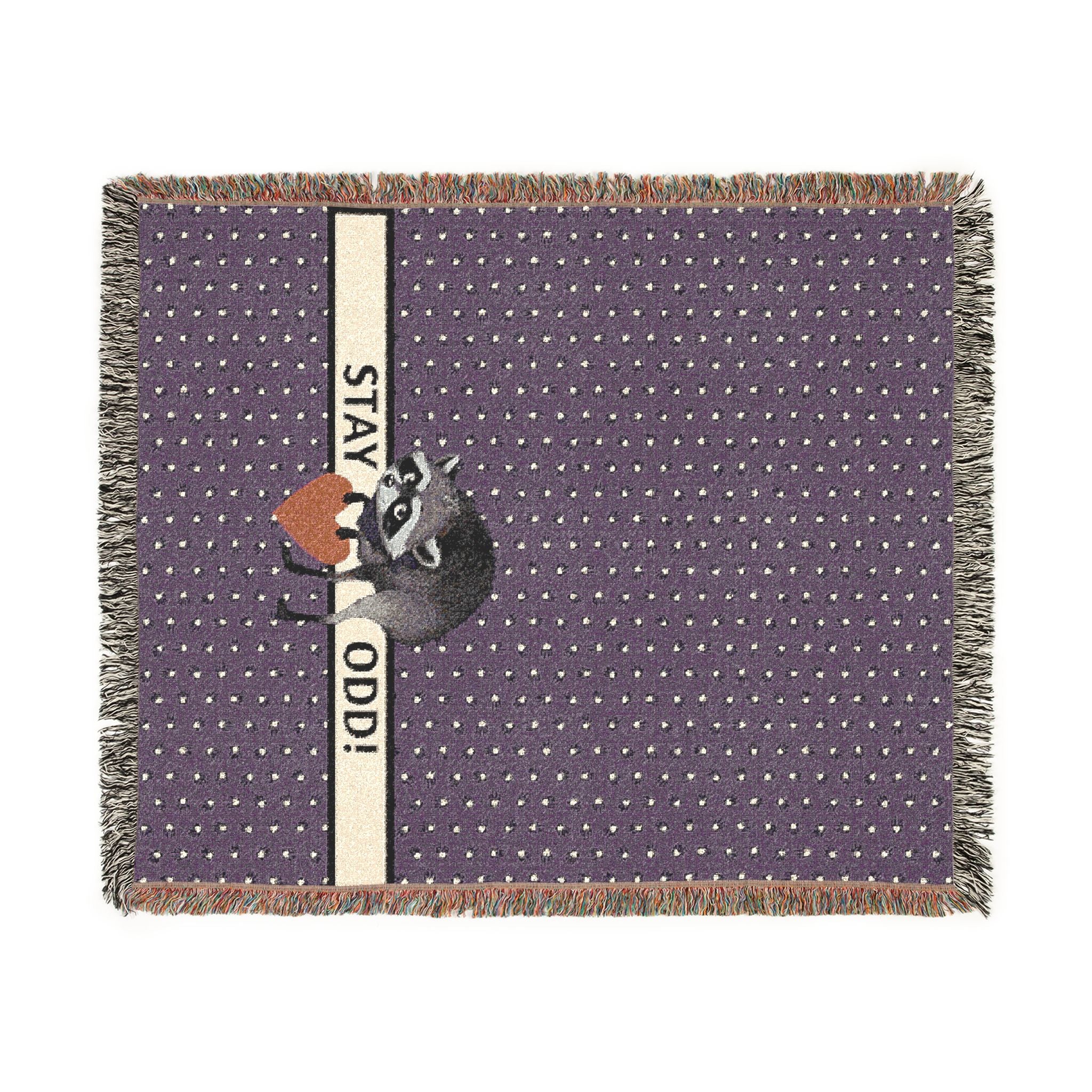 Stay Odd Jimothy Woven Cotton Blanket