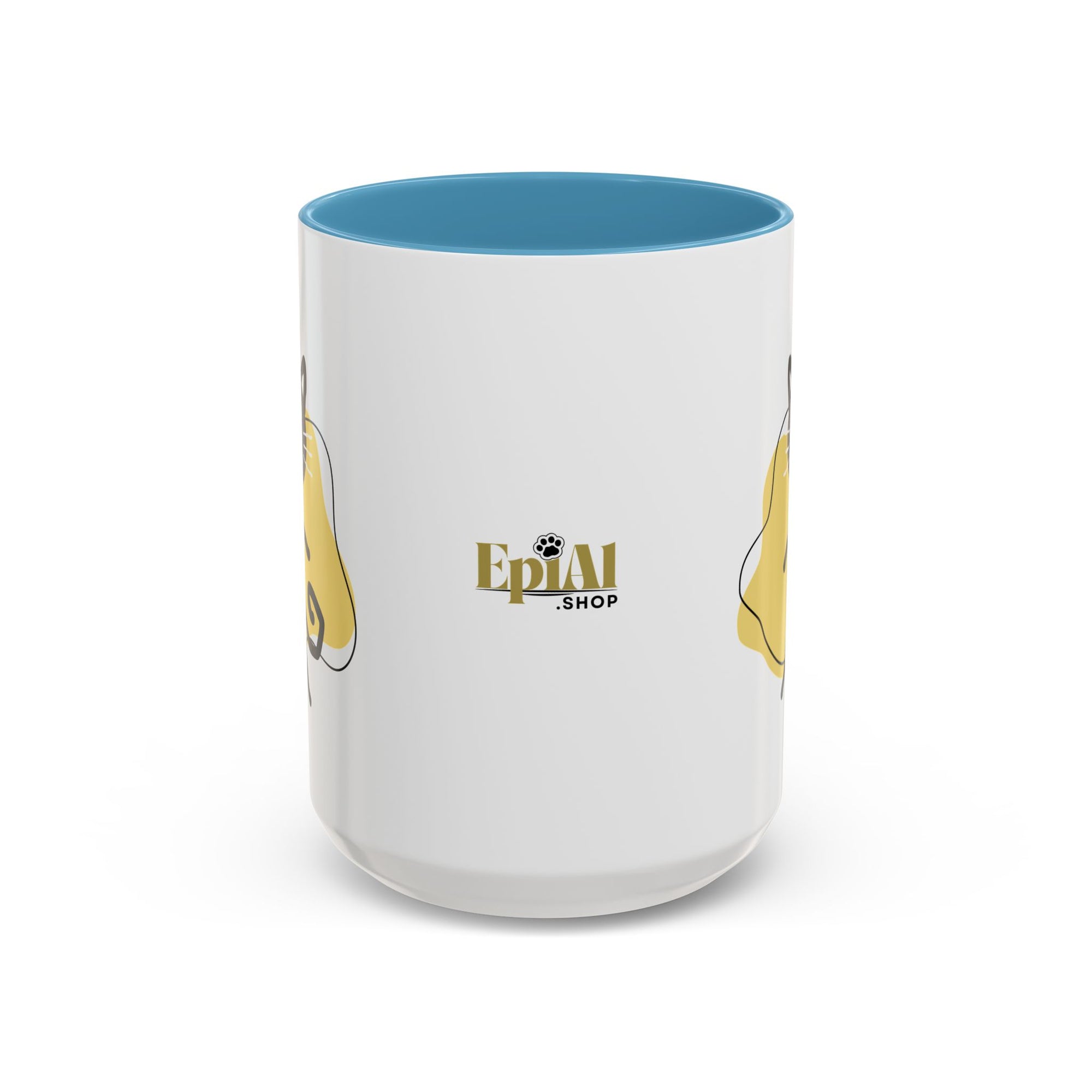 Playful Cat Accent Coffee Mug - 11oz & 15oz