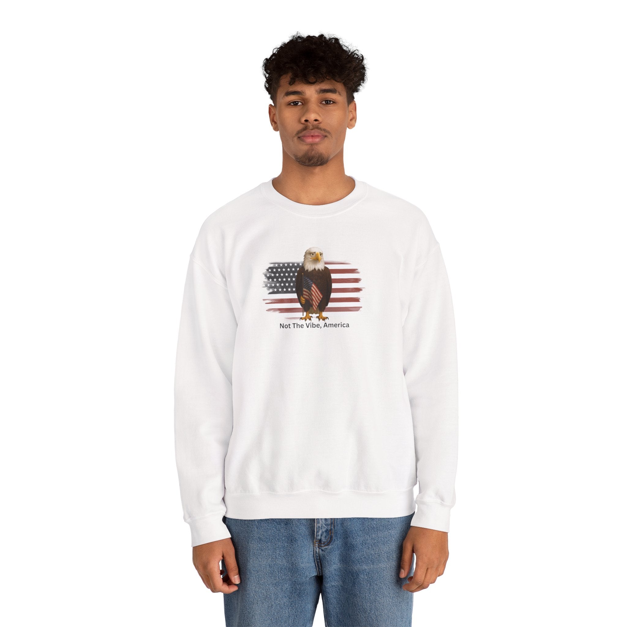 Not the Vibe, America – Political Parody Crewneck Sweatshirt
