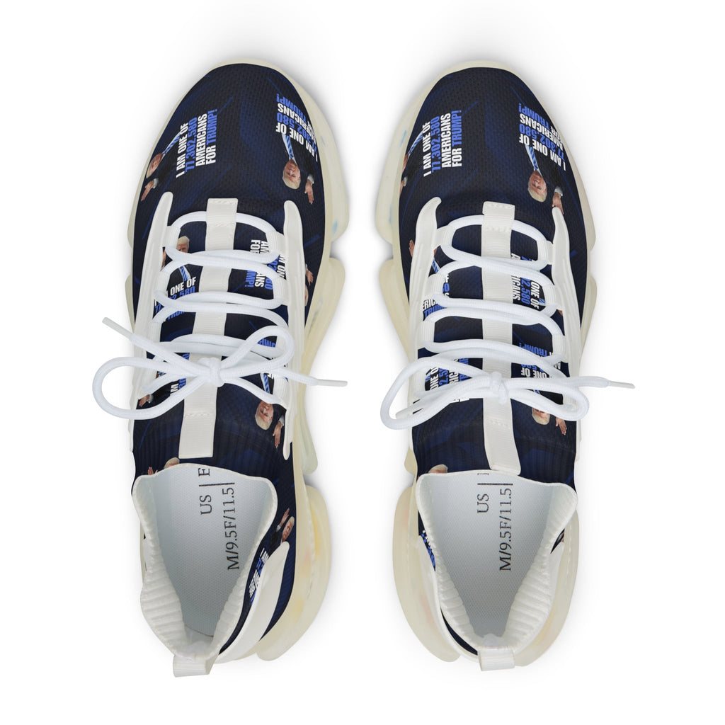 Men’s Mesh Sneakers - American for Trump Design Printify