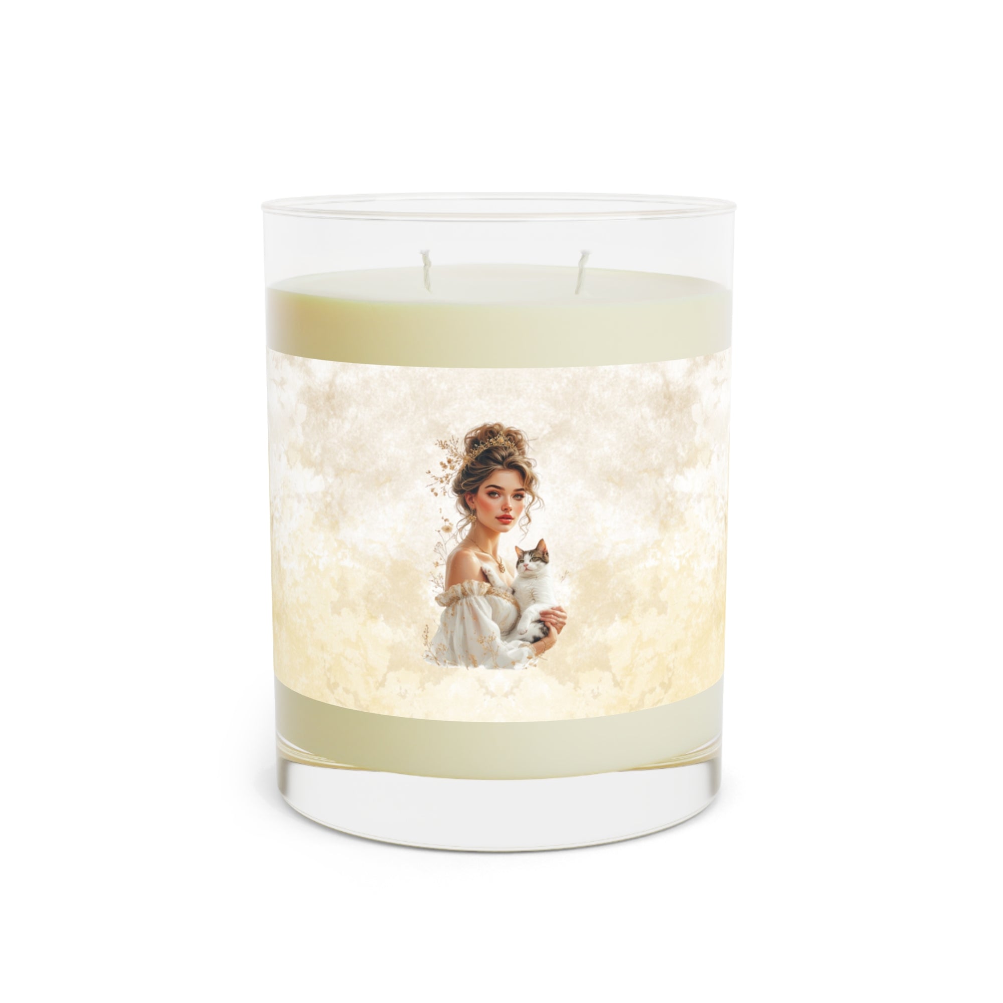 Elegant Cat Lady Scented Candle - 11oz Glass Candle