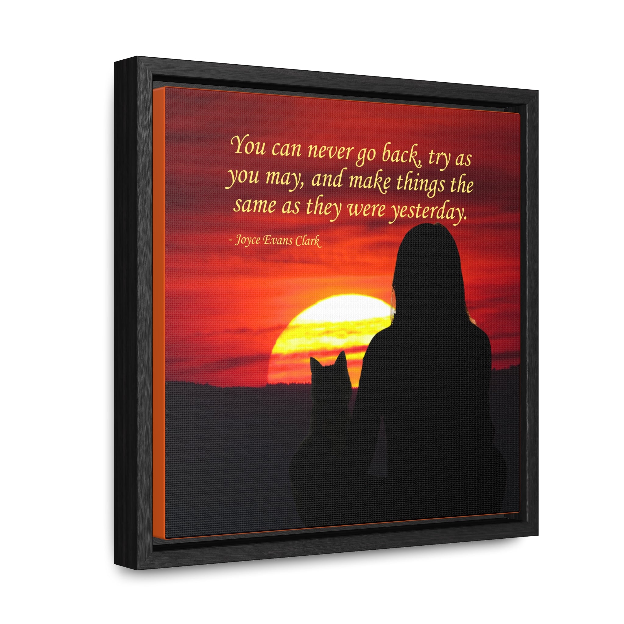 Photo depicting the ​Try As You May Gallery Canvas Wraps, Square Frame from EpiAl's Shop.