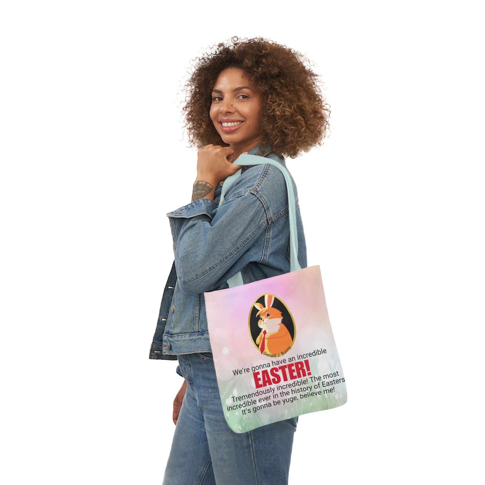 Incredible Easter Canvas Tote Bag - 5-Color Straps Printify