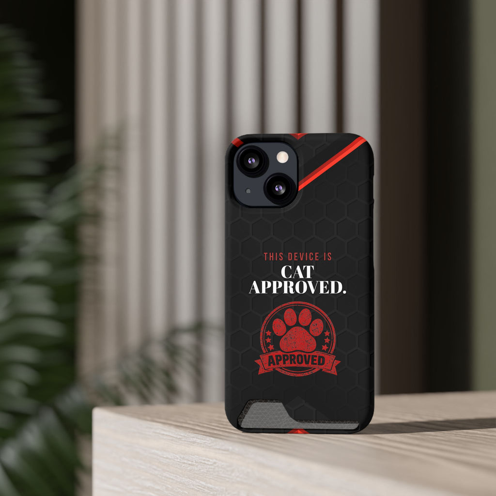 This Device Is Cat Approved iPhone Case – Paw Stamp Design