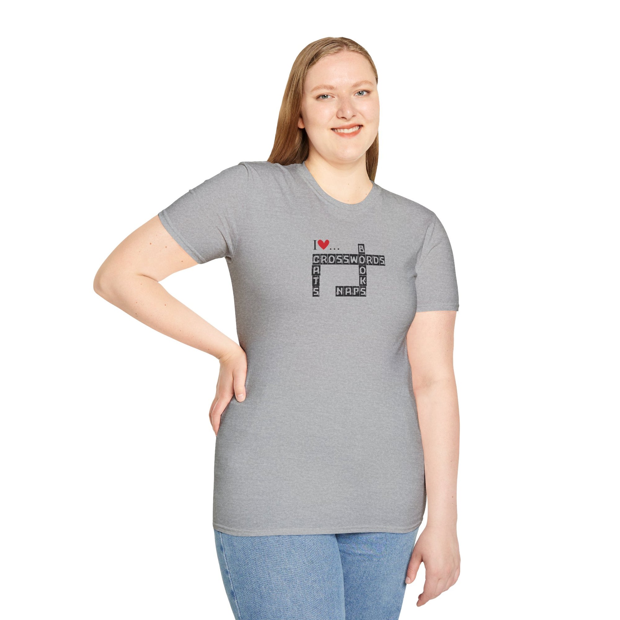 Crosswords and Cats Unisex Softstyle T-Shirt