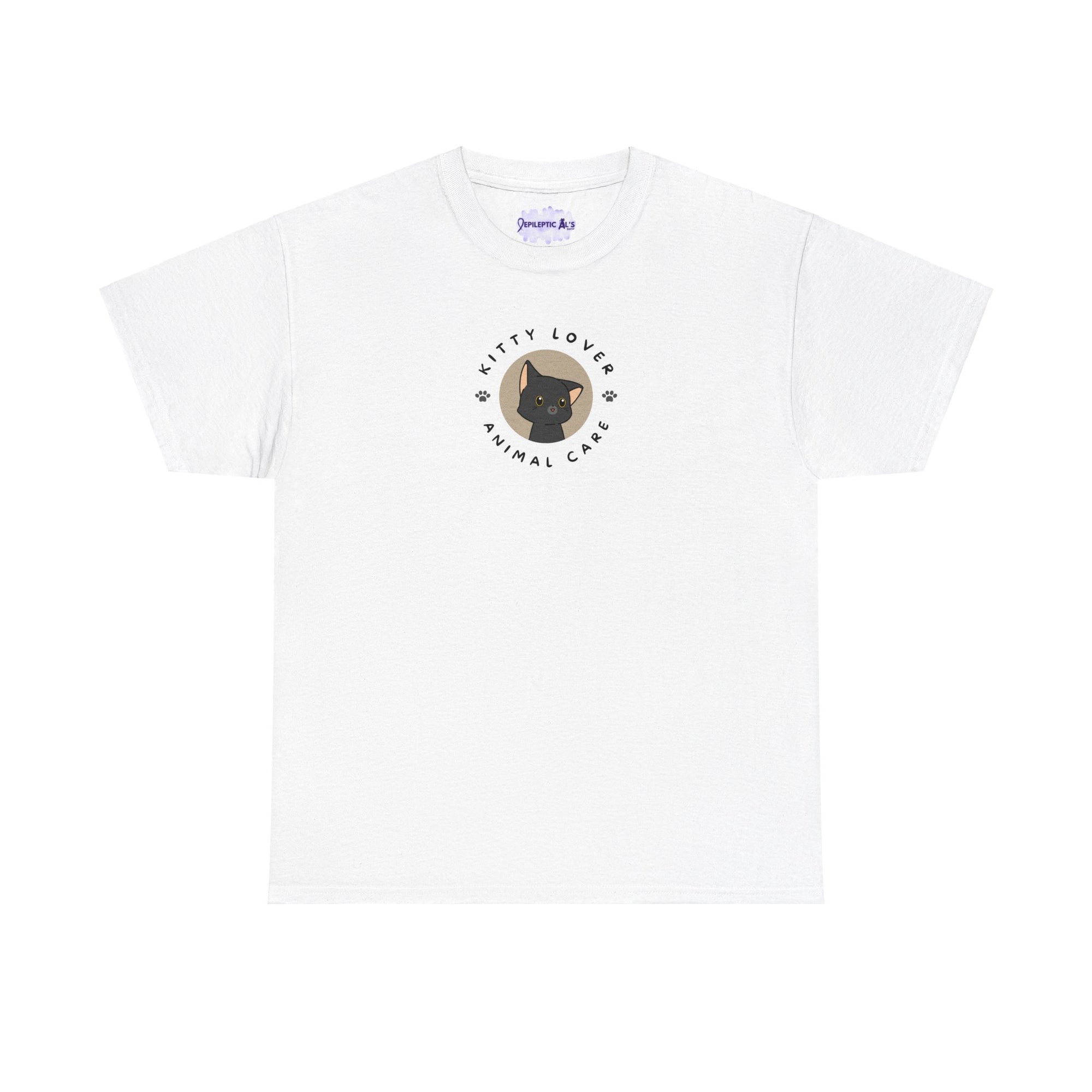 Kitty Lover Pet Care Unisex Heavy Cotton Tee - T - Shirt - Epileptic Al’s Shop