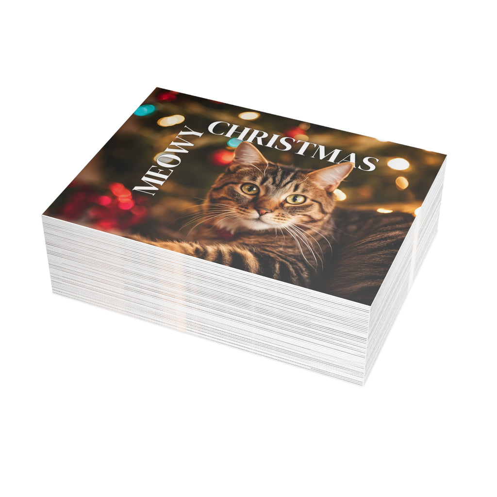 Meowy Christmas Postcard Bundles (envelopes included)