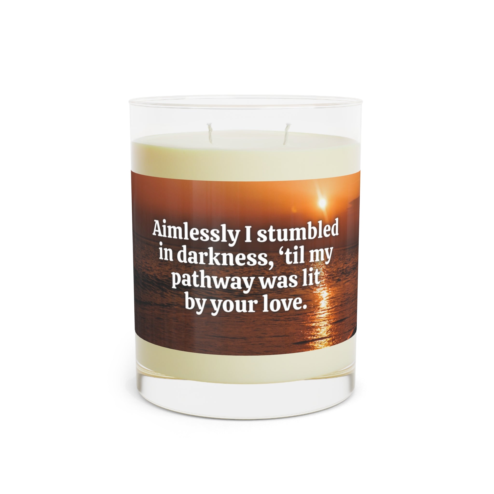 Photo depicting the ​Aimlessly Scented Candle - Full Glass, 11oz from EpiAl's Shop.