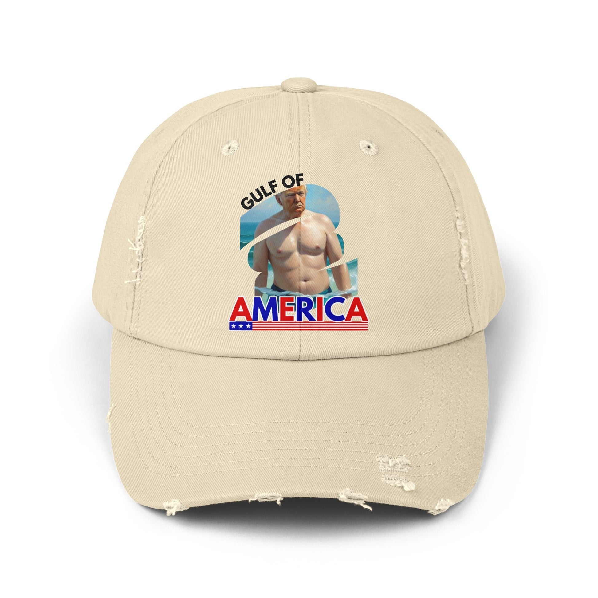 Trump's Gulf of America Unisex Distressed Cap Printify