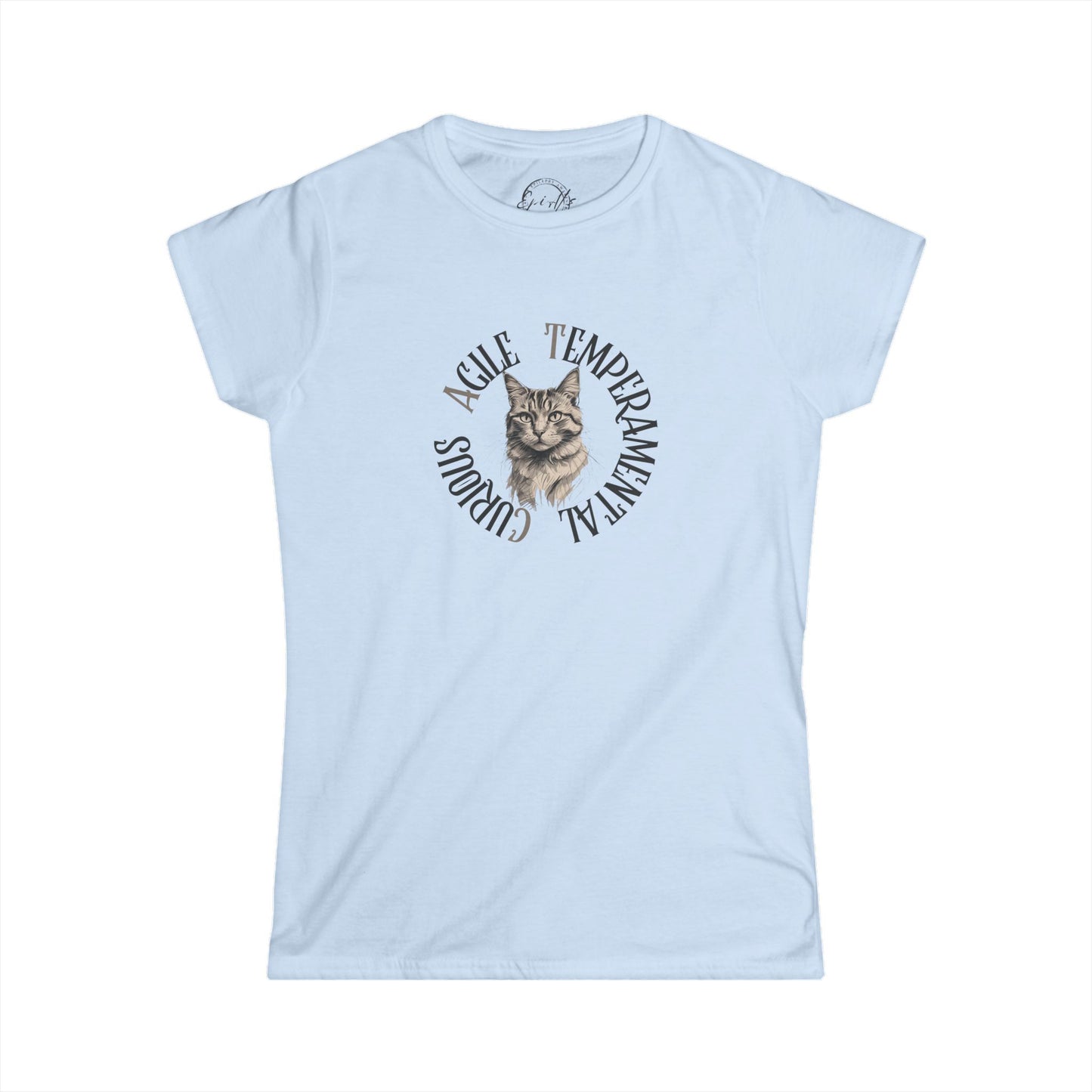 Cat Lover's Softstyle Tee with Whimsical Design
