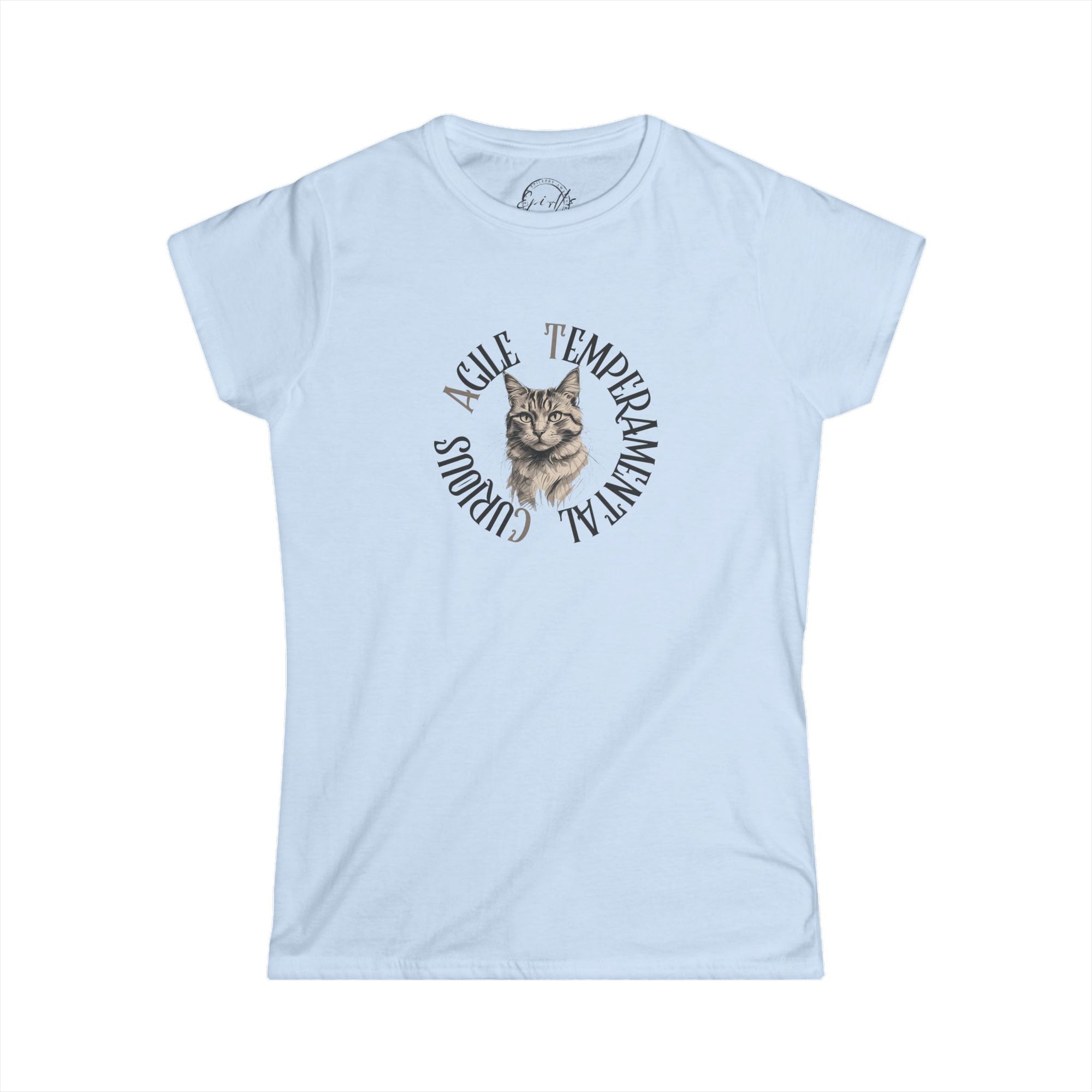 Cat Lover's Softstyle Tee with Whimsical Design
