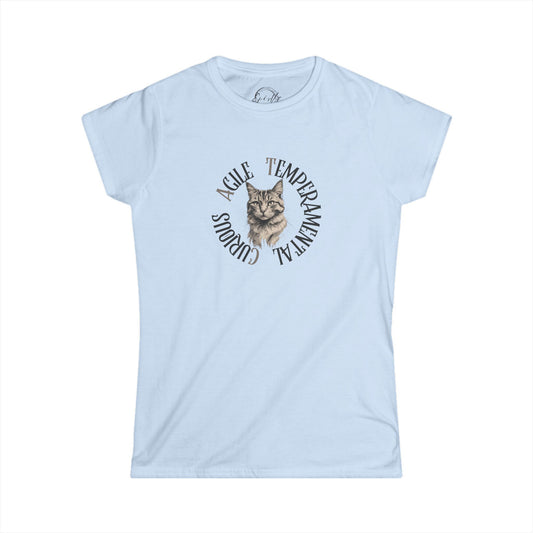 Cat Lover's Softstyle Tee with Whimsical Design