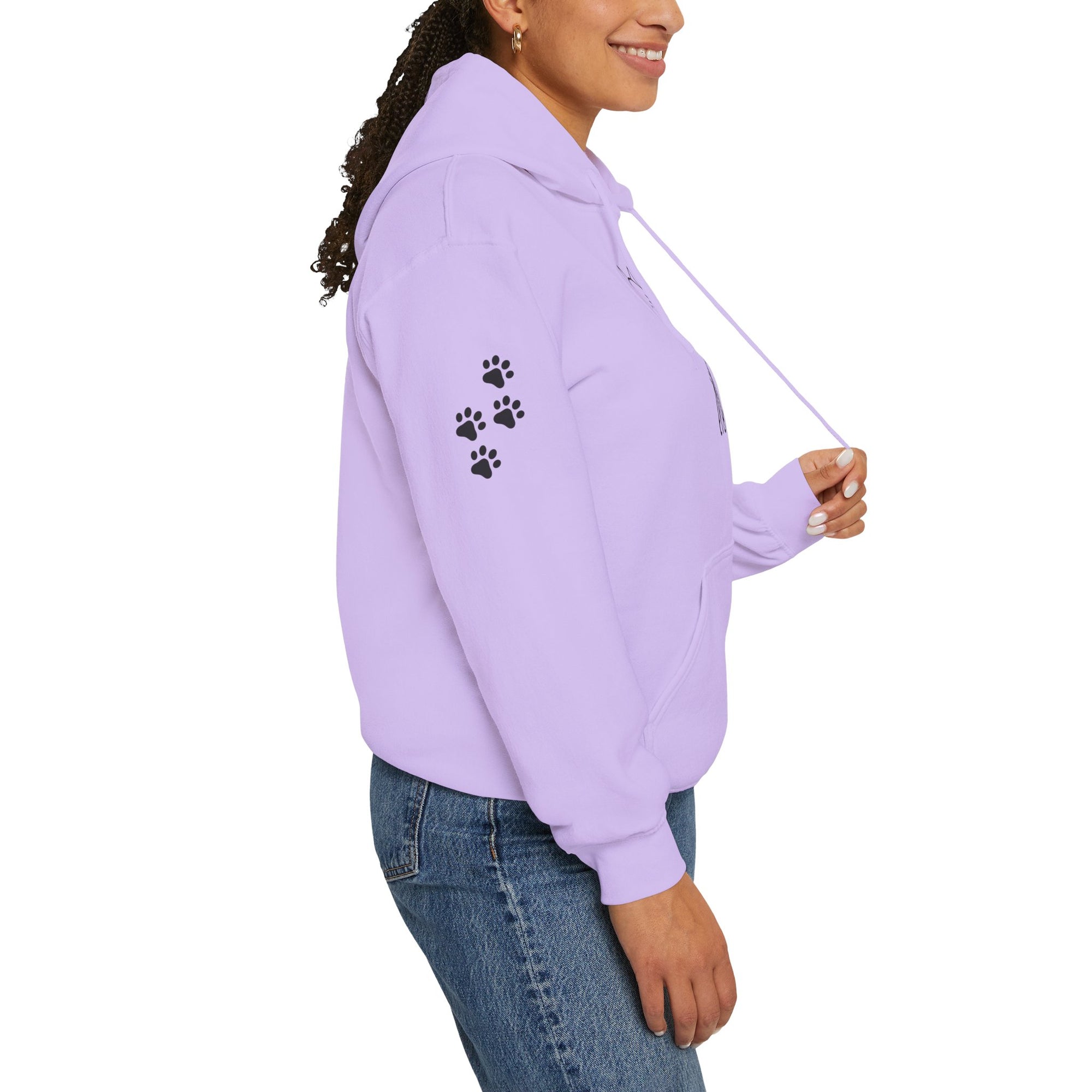 Cozy Stick Cat Lover Hoodie