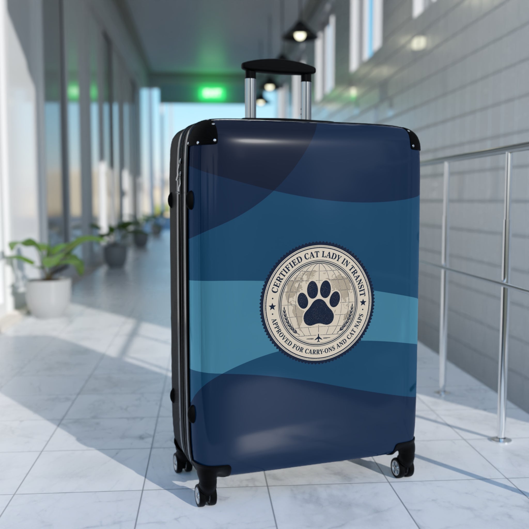 Certified Cat Lady in Transit – Hard-Shell Suitcase