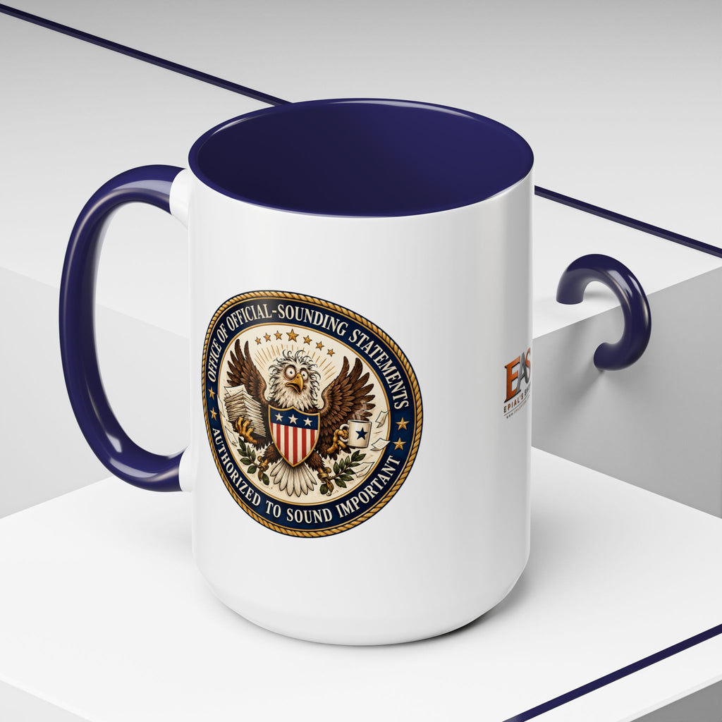 Office of Official-Sounding Statements Mug | Funny Government Parody Coffee Cup | 11oz & 15oz