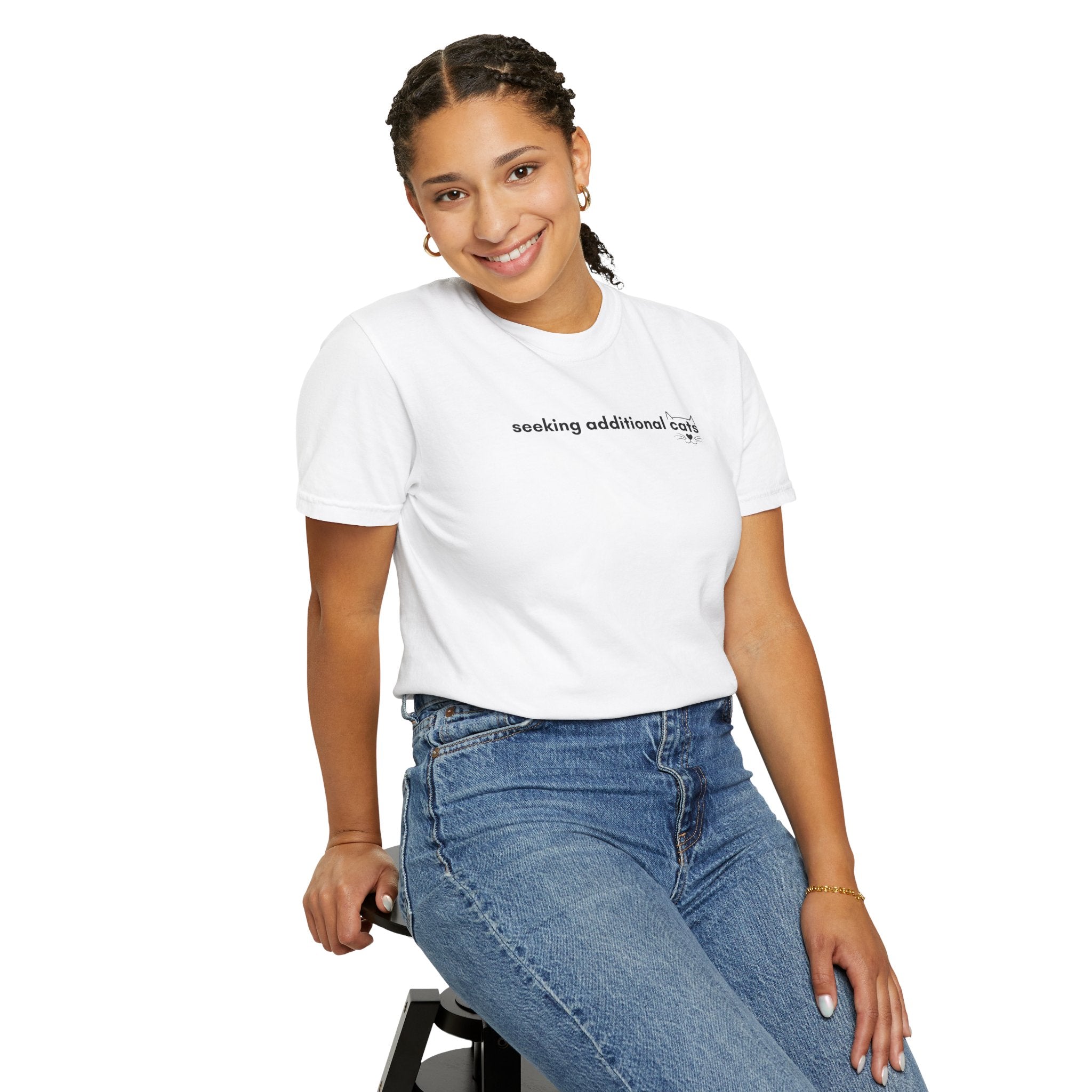 Seeking Additional Cats T-Shirt | Cat Lover Minimal Tee