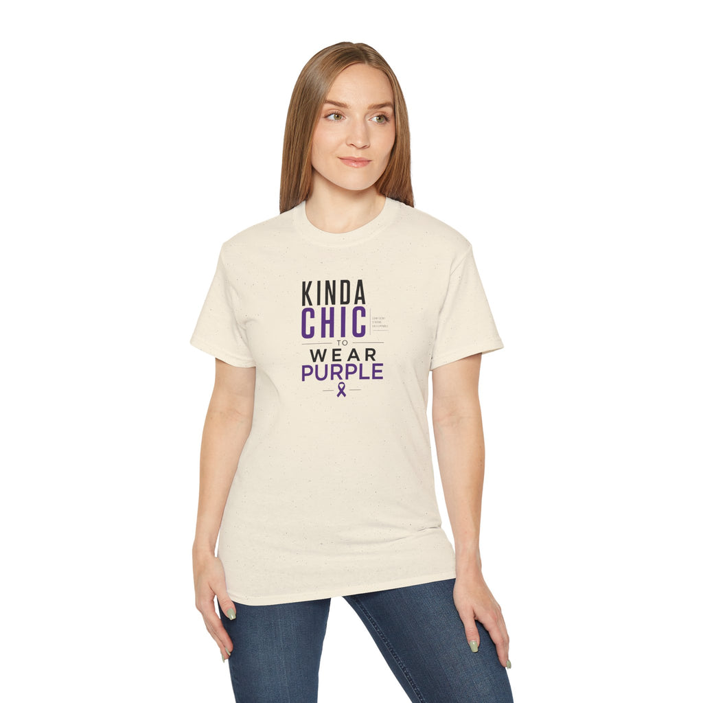 Kinda Chic to Wear Purple Epilepsy Awareness T-Shirt