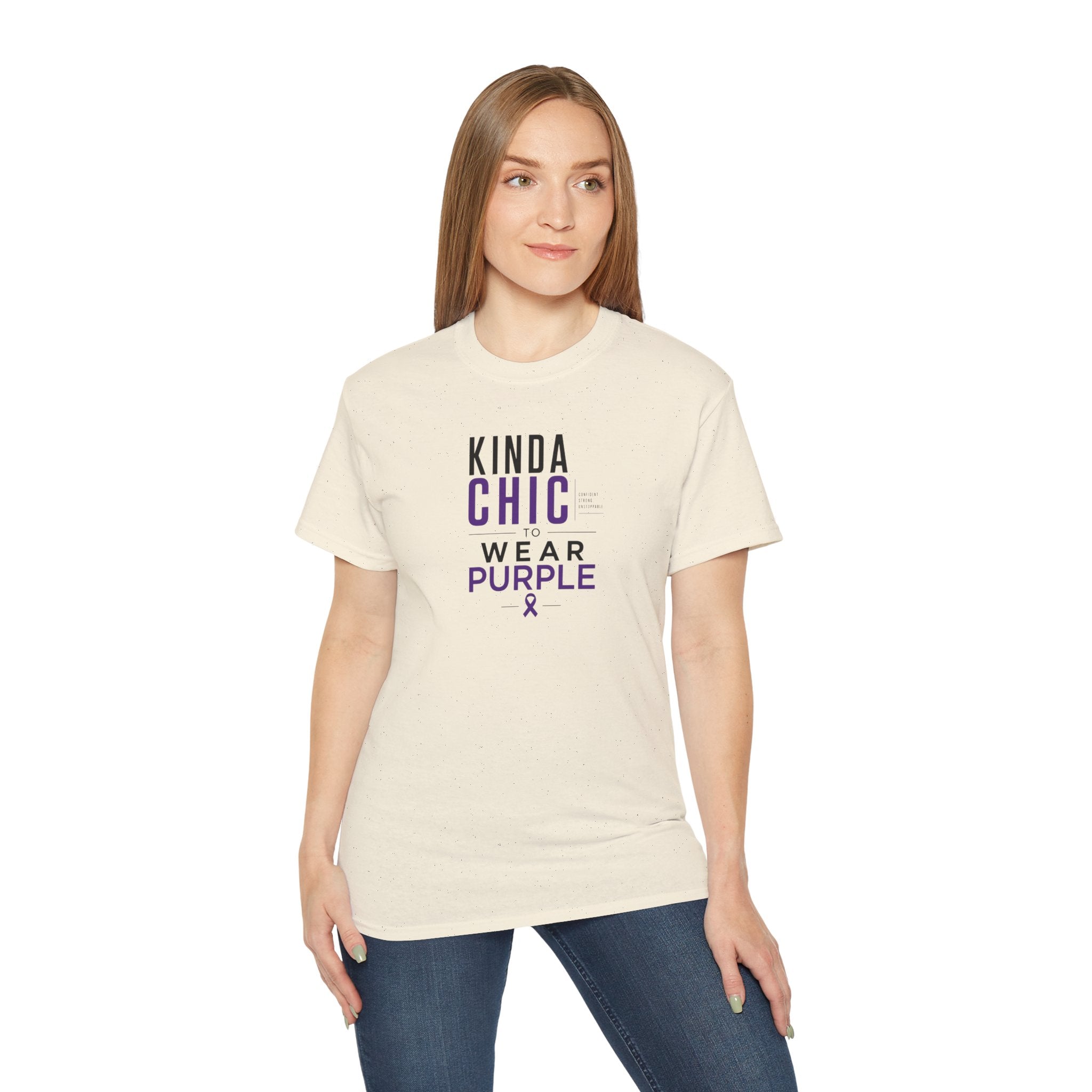 Kinda Chic to Wear Purple Epilepsy Awareness T-Shirt