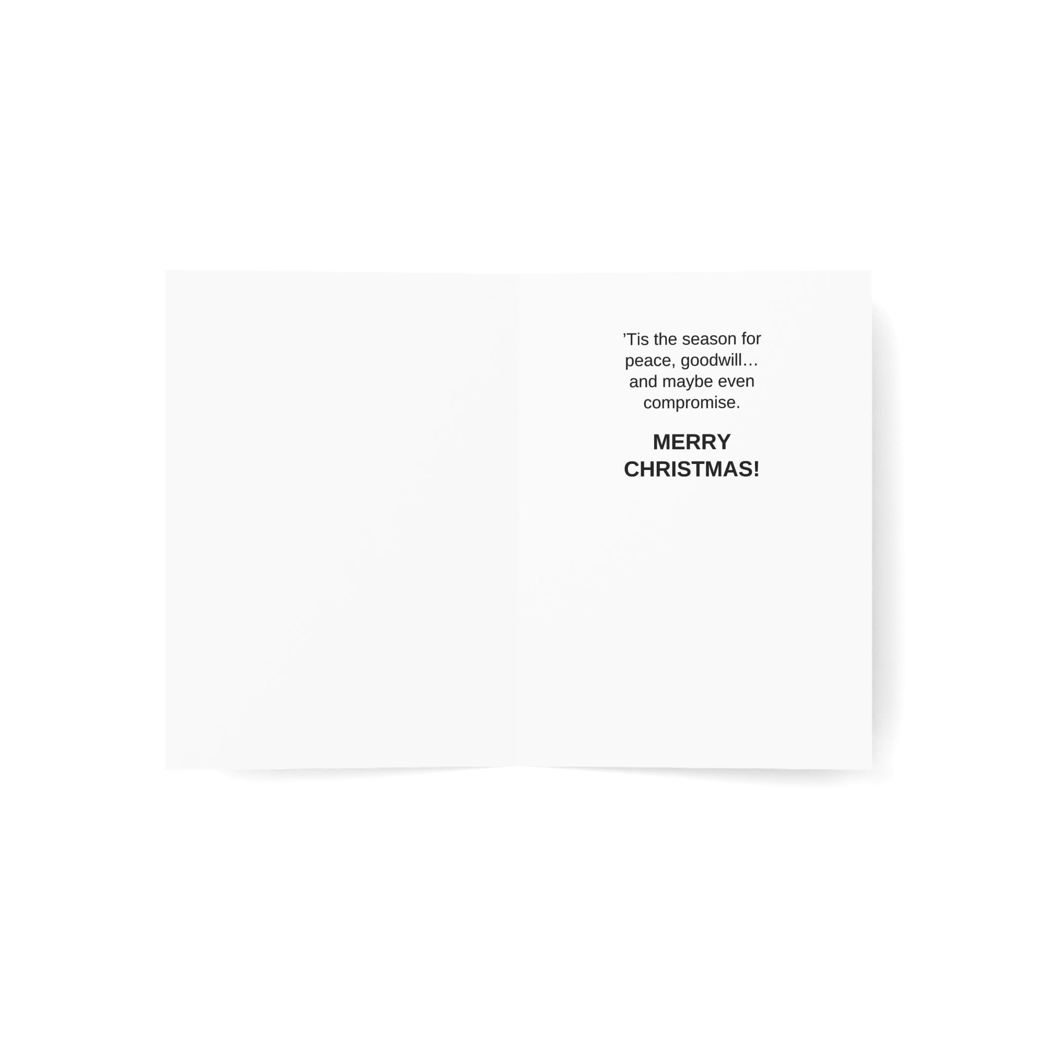 The Spirit of Bipartisanship Christmas Card – 1, 10, 30, 50 pc sets