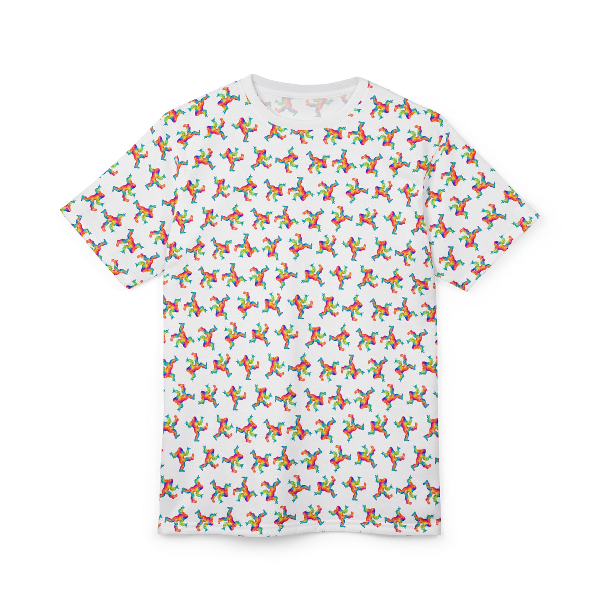 Psychedelic Bigfoot All-Over Print T-Shirt | Rainbow Sasquatch