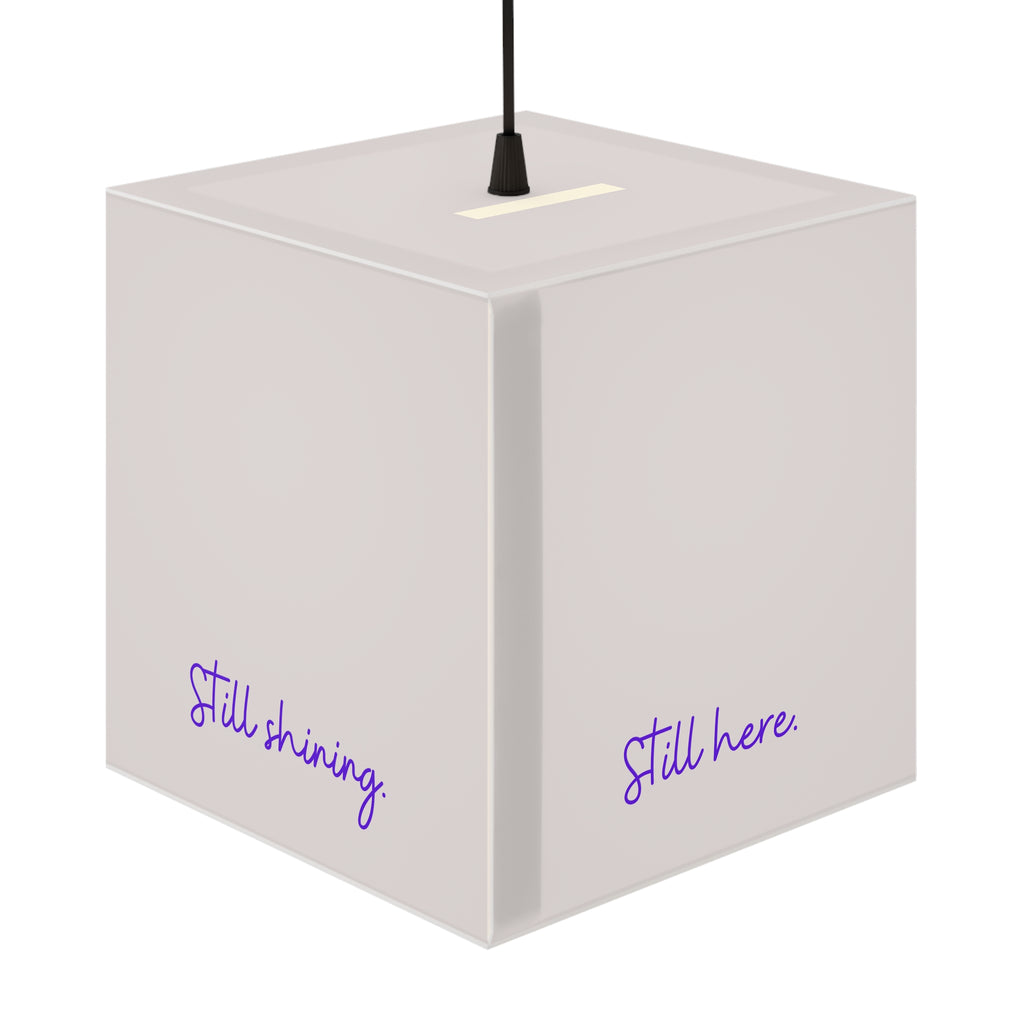 Still Here Still Standing Cube Lamp – Epilepsy Awareness Inspirational Lamp