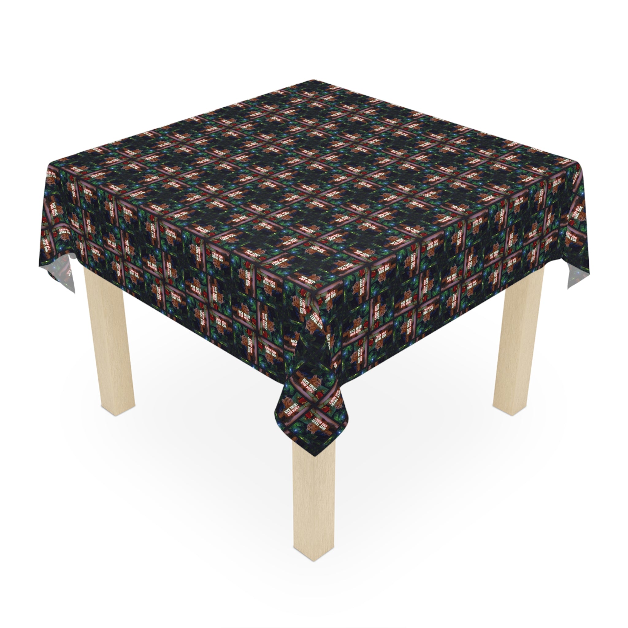 Photo depicting the ​Nice Tree Christmas Tablecloth from EpiAl's Shop.