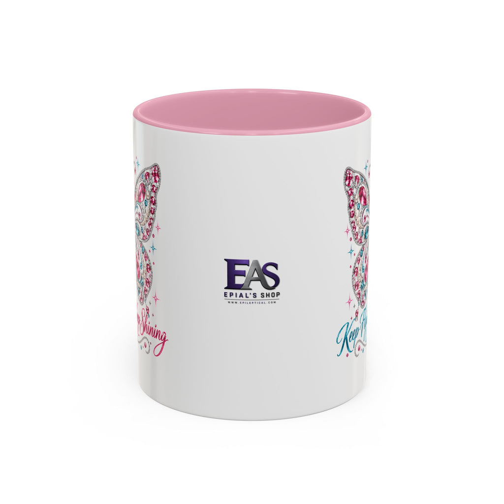 Keep Flying, Keep Shining Rhinestone Butterfly Mug (11oz & 15oz)