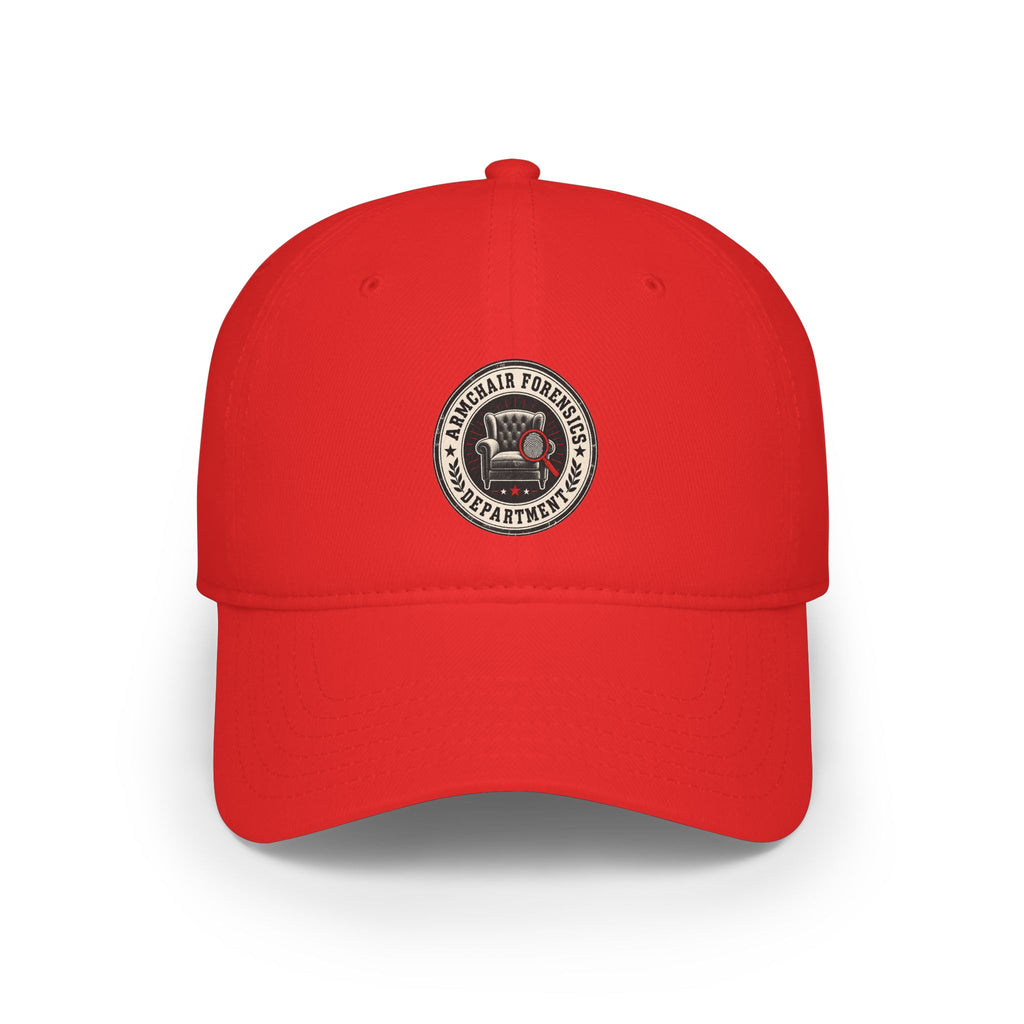 Armchair Forensics Department Embroidered Cotton Cap | True Crime Hat