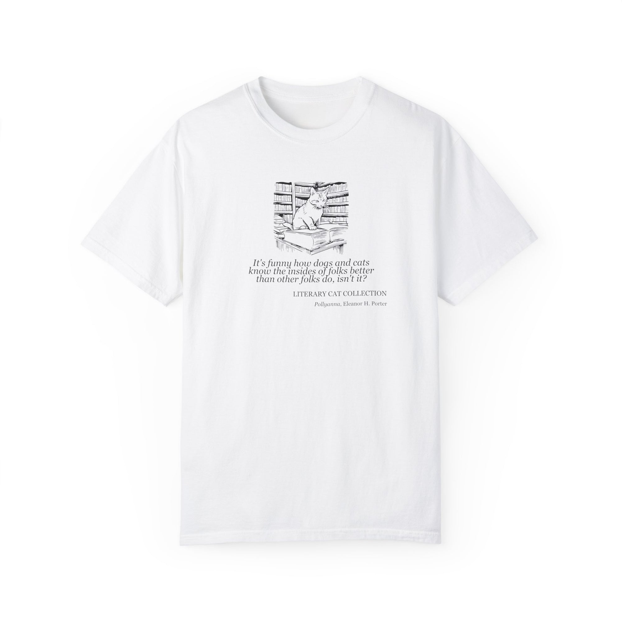 Literary Cat Unisex T-Shirt - Pollyanna