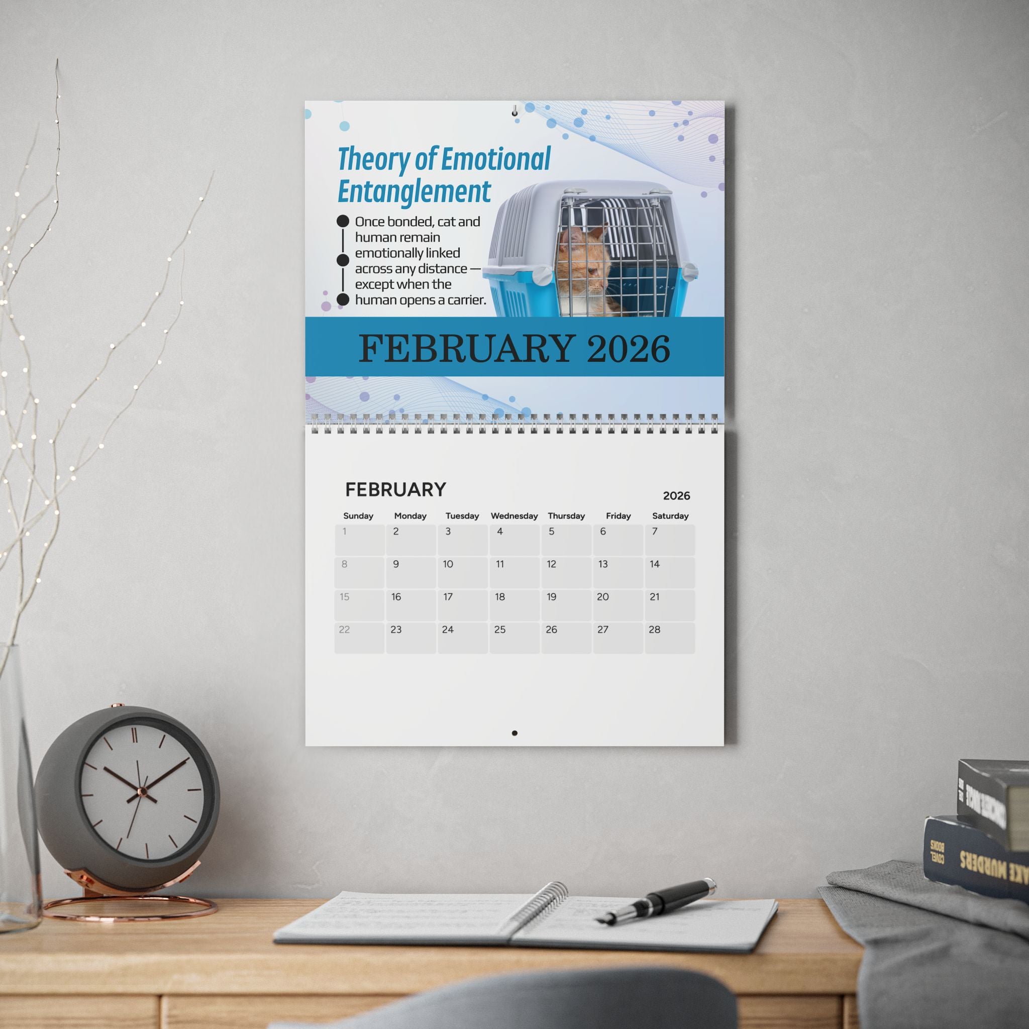 Paws & Effect: The Science of Cat Logic 2026 Calendar