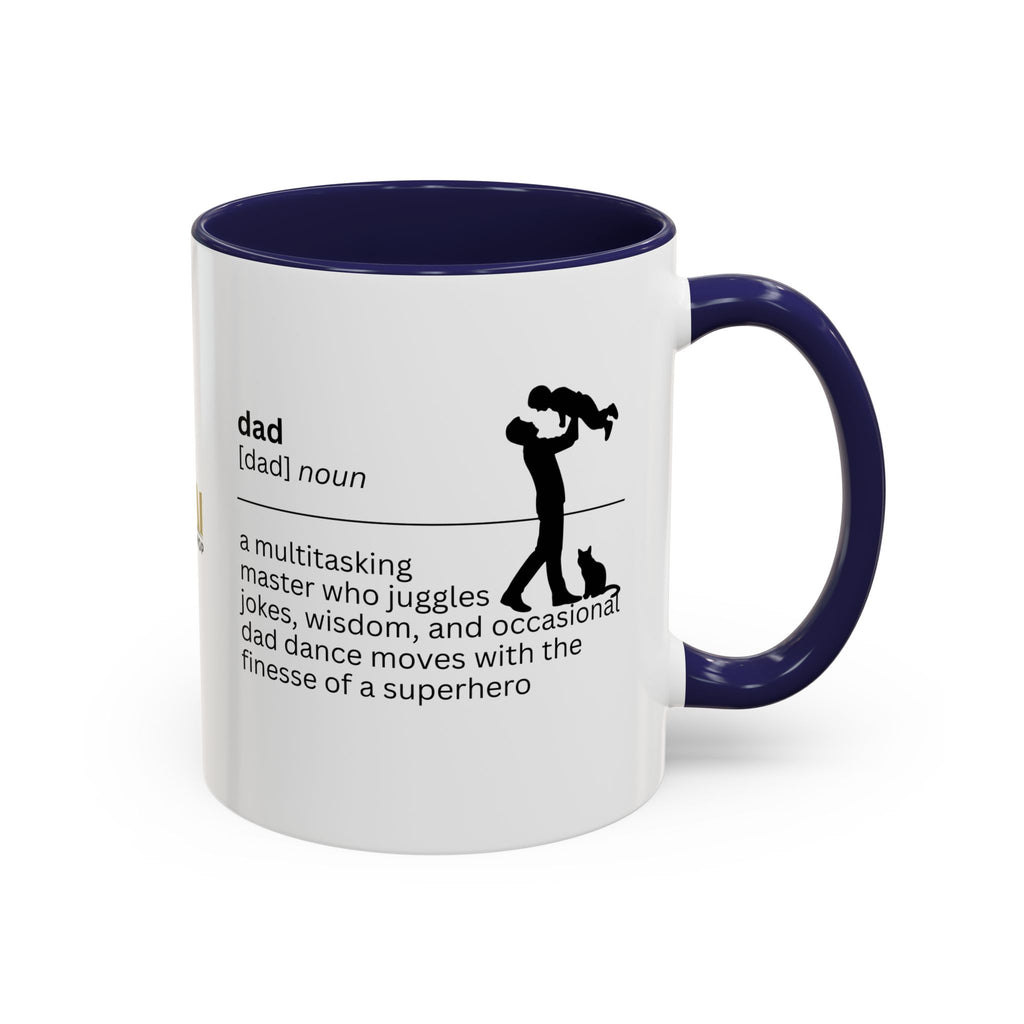 Dad Multitasking Accent Coffee Mug - Perfect Gift for Dads