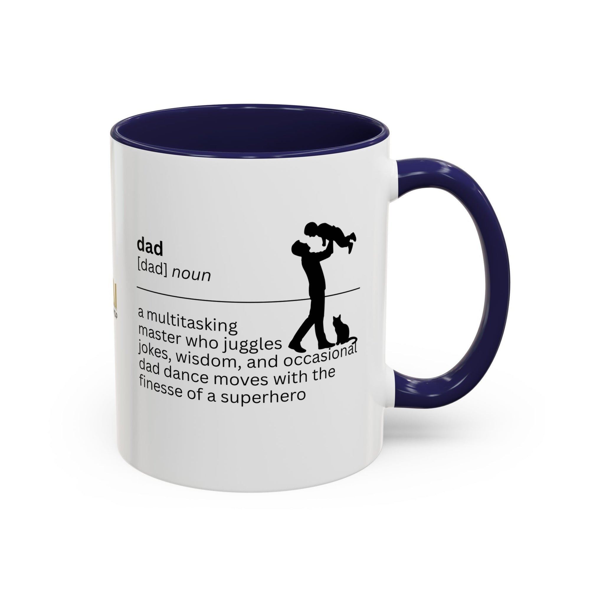 Dad Multitasking Accent Coffee Mug - Perfect Gift for Dads