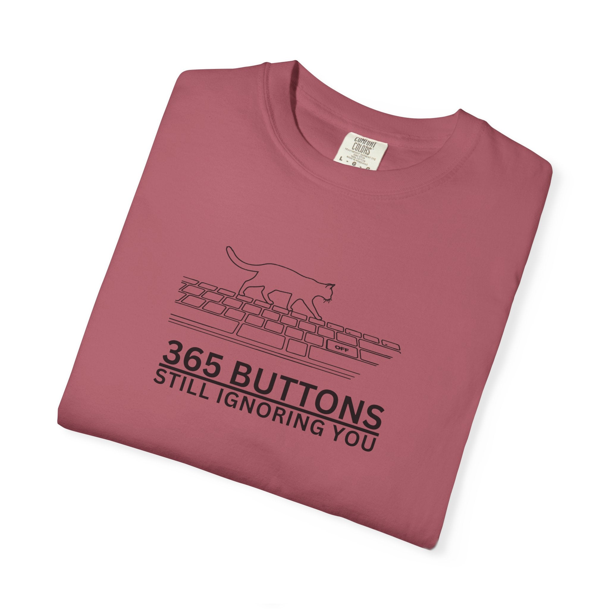 365 Buttons Still Ignoring You – Cat Keyboard T-Shirt