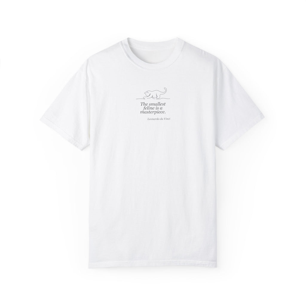 Leonardo da Vinci Inspired Unisex T-Shirt - "The Smallest Feline is a Masterpiece"