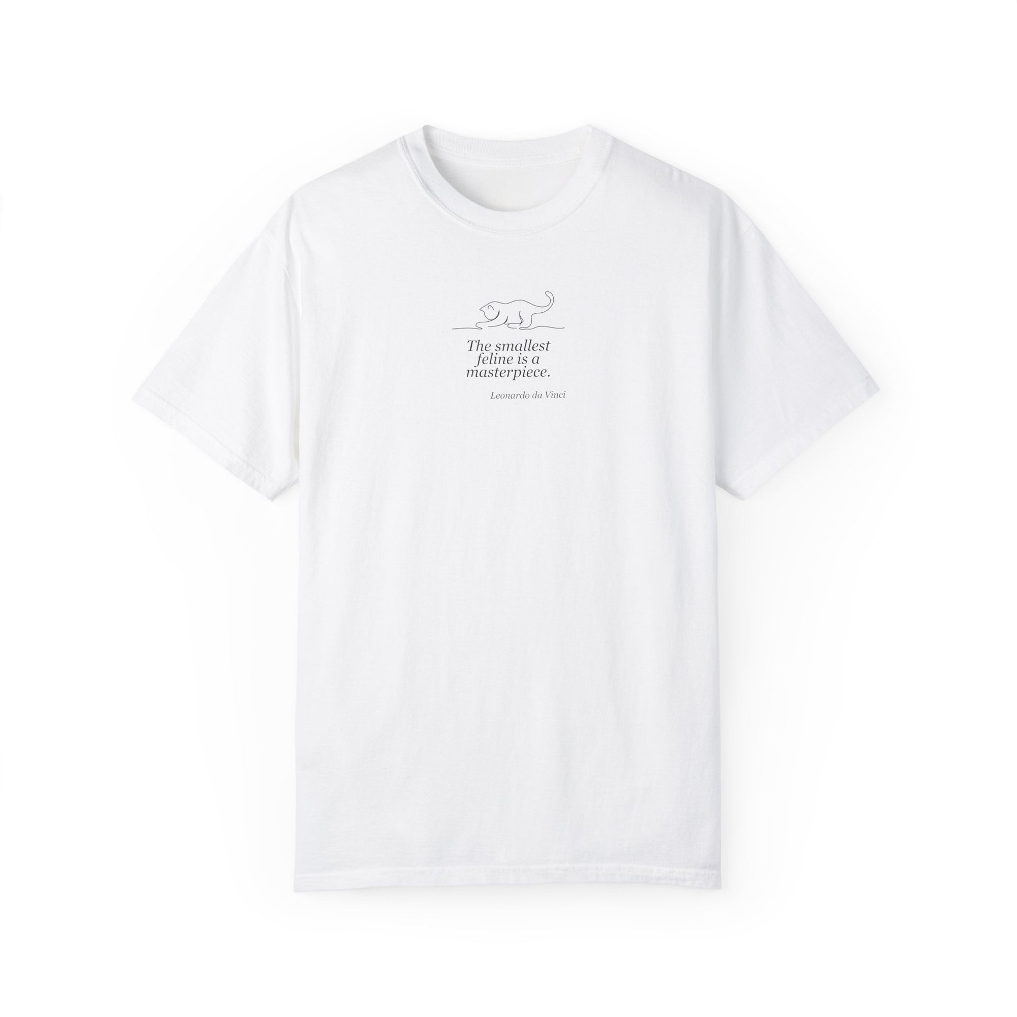 Leonardo da Vinci Inspired Unisex T-Shirt - "The Smallest Feline is a Masterpiece"