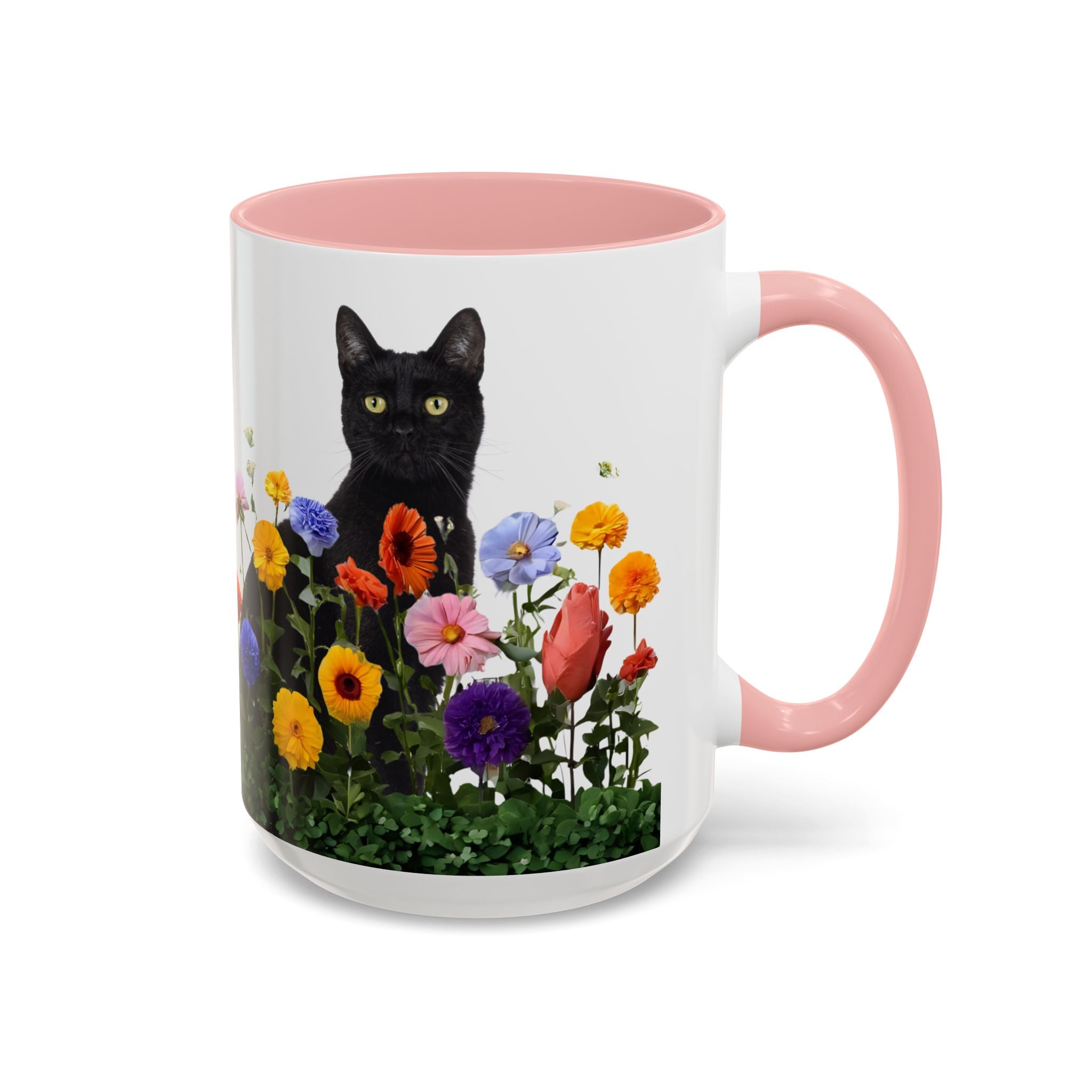 Floral Cats Coffee Mug - 11 oz/15 oz