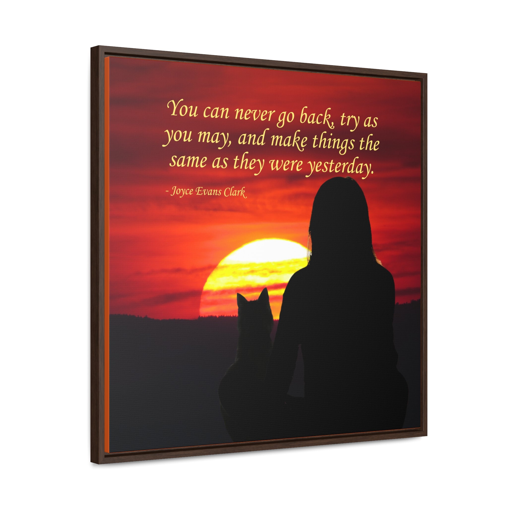 Try As You May Gallery Canvas Wraps, Square Frame